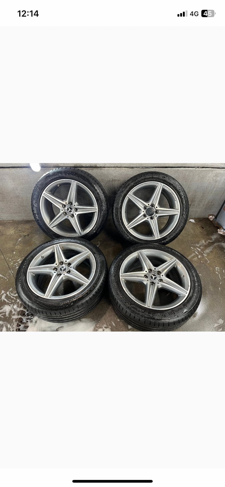 Mercedes E klasse velgen met banden, Auto-onderdelen, Ophalen, 18 inch, All Season, Band(en)