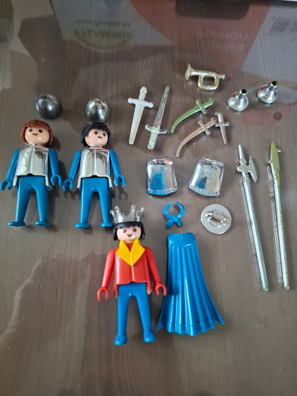 Vintage ridders en koning + accessoires, Ophalen