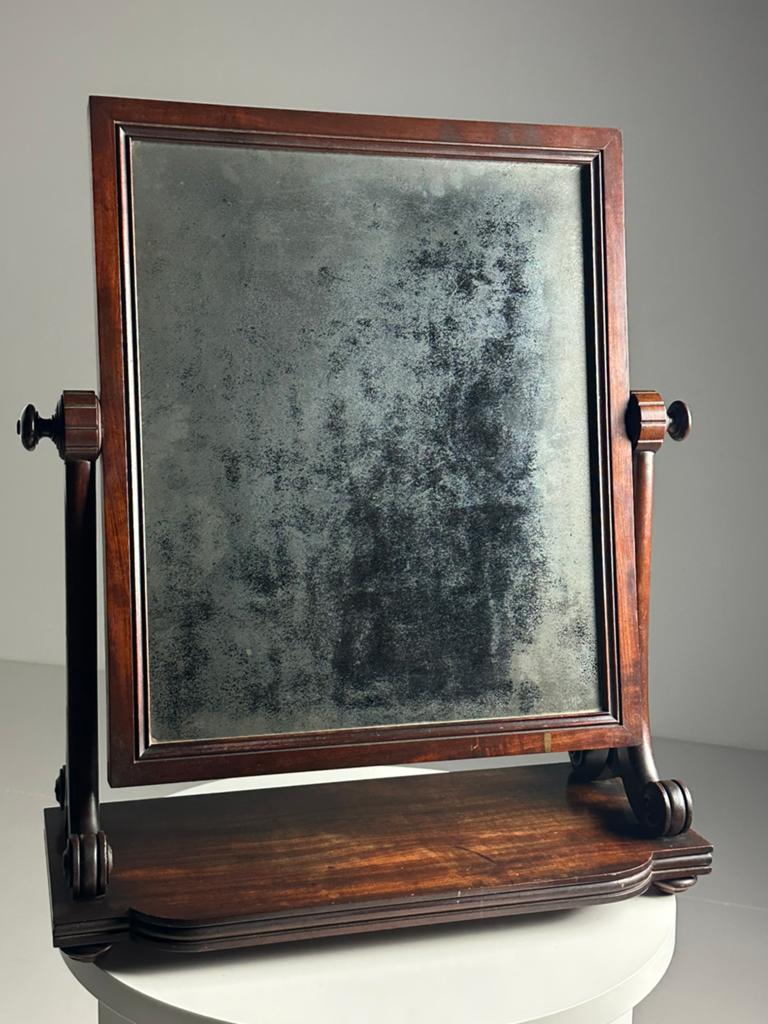 Antieke tafel- / schouwspiegel 19e eeuw, Antiek en Kunst, Antiek | Spiegels, Ophalen