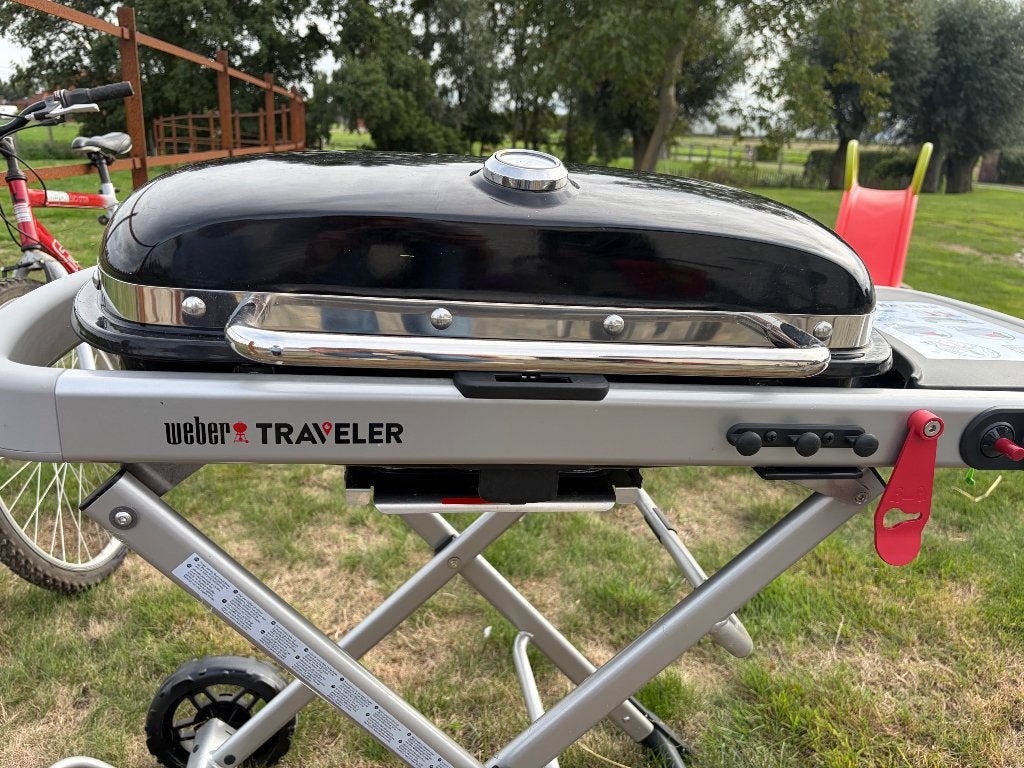 Weber traveller bbq, Tuin en Terras, Ophalen, Zo goed als nieuw, Weber