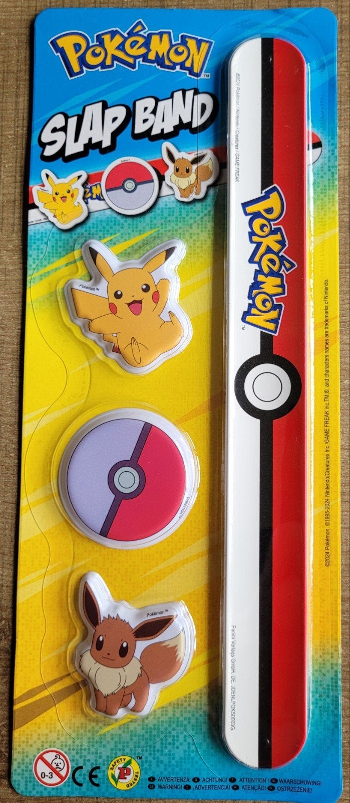 Pokémon Slap Band: Pikachu, Eevee, Pokéball (nieuw!), Ophalen of Verzenden, Nieuw