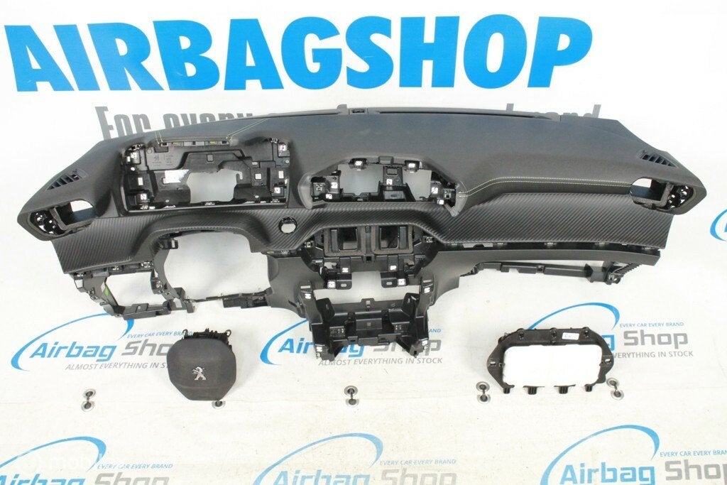Airbag kit Tableau de bord carbon avec couture Peugeot 208, Autos : Pièces & Accessoires, Enlèvement ou Envoi, Utilisé