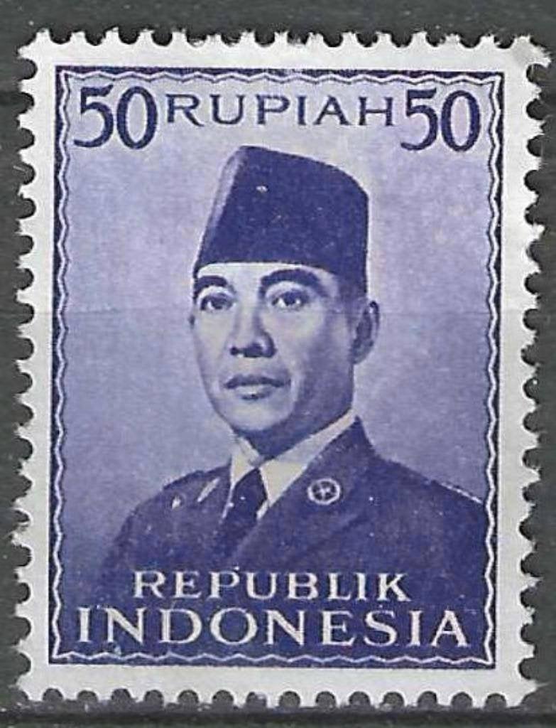 Indonesie 1953 - Yvert 71 - President Sukarno (ZG), Verzenden, Postfris