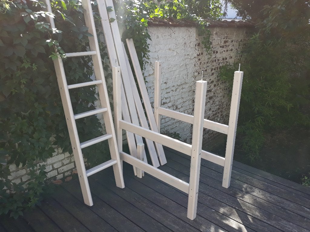 Kit om een enkel Flexa-bed te verhogen tot 184 cm hoog, Ophalen, Gebruikt, Hoogslaper