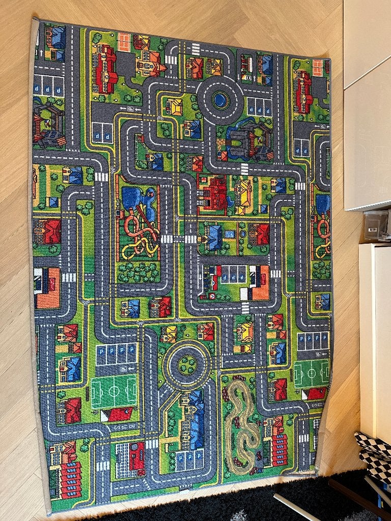 City Life verkeerstapijt - speelmat, Kinderen en Baby's, Ophalen, Zo goed als nieuw, City life, Complete set