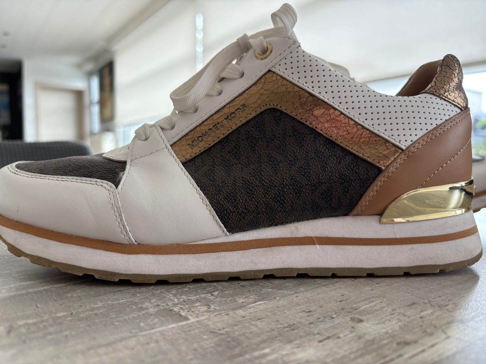 Michaël Kors, Sneakers et Baskets, Porté, Blanc, Envoi
