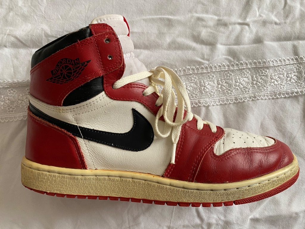 Air Jordan 1 OG Chicago, Vêtements | Hommes, Chaussures, Enlèvement ou Envoi, Autres couleurs, Nike, Porté