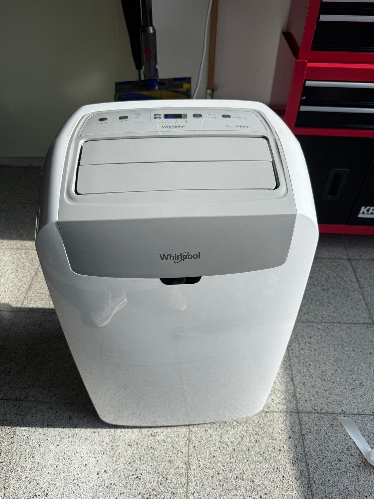 Whirlpool Eco Silent Airconditioner - 400€, Elektronische apparatuur, Ophalen, Zo goed als nieuw, Afstandsbediening