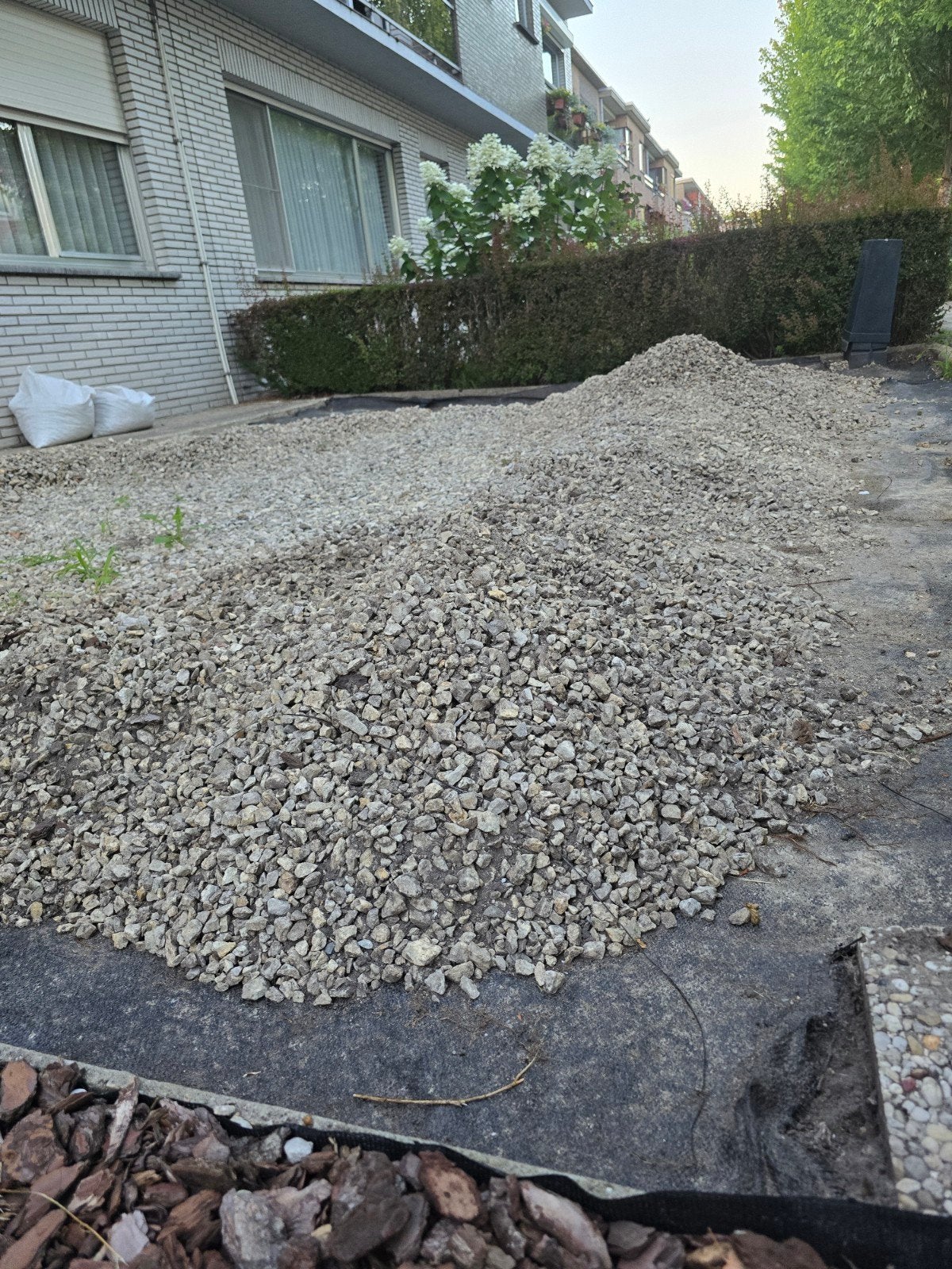 Grijze groffe korrel, Ophalen, Gebruikt, Grijs, Grind