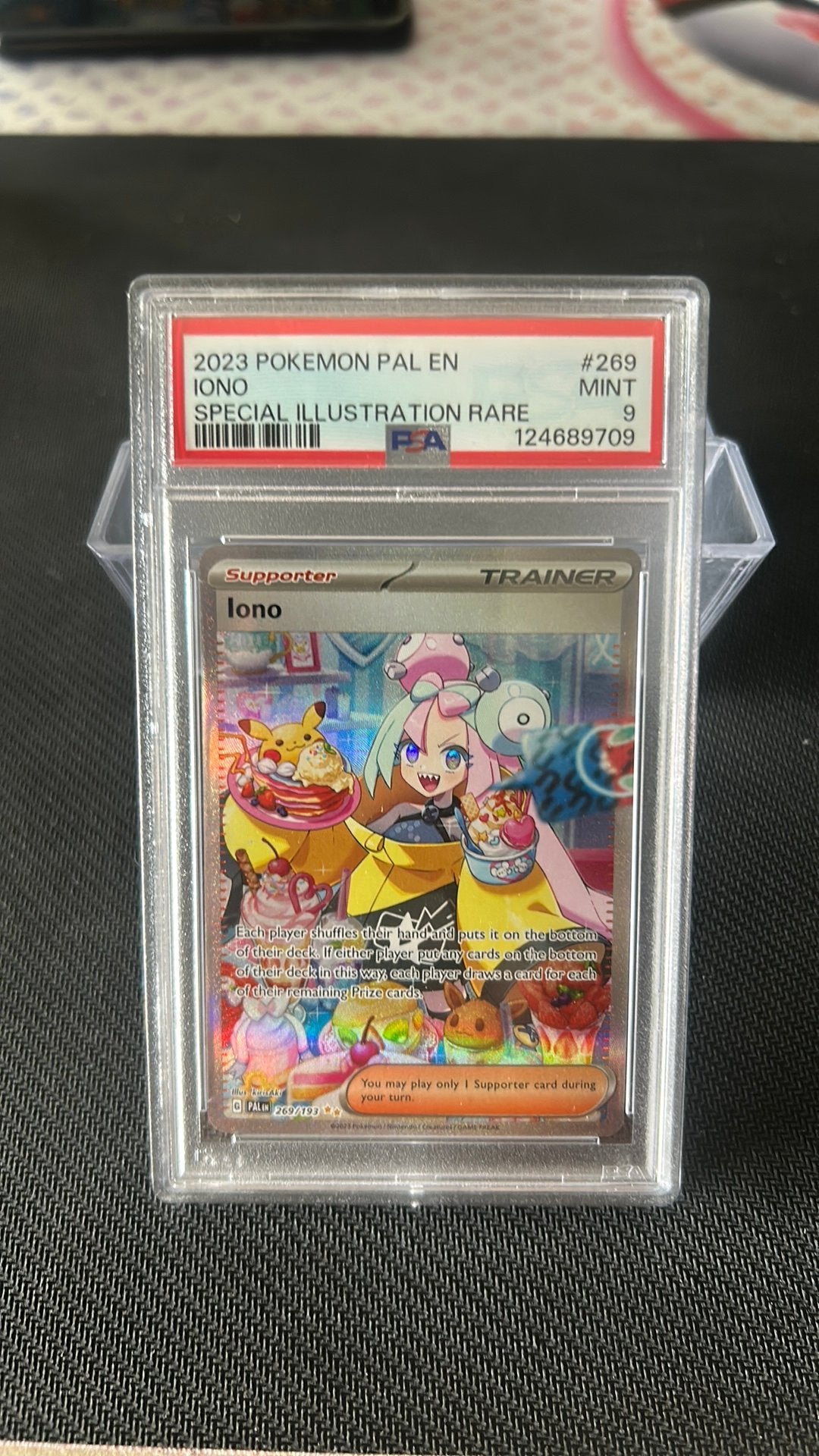 Pokémon Iono 269/193 (PAL) PSA9, Enlèvement, Comme neuf