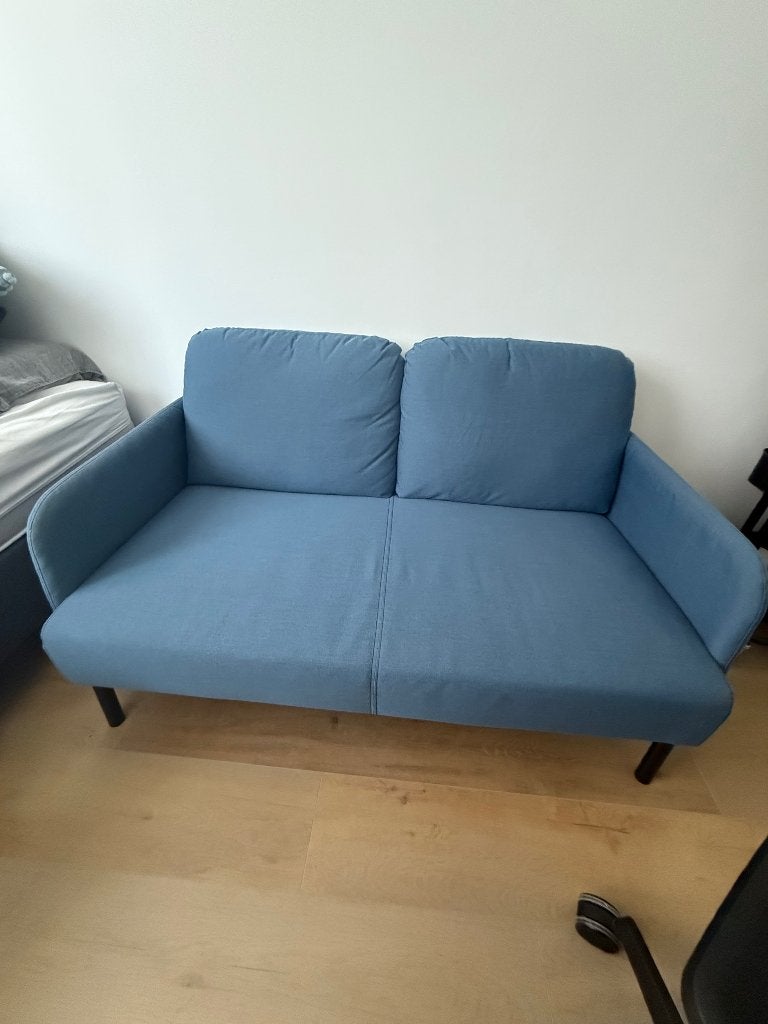 Canapé 2 places IKEA GLOSTAD — Bleu, Maison & Meubles, Moins de 75 cm, Moins de 150 cm, Comme neuf, Enlèvement