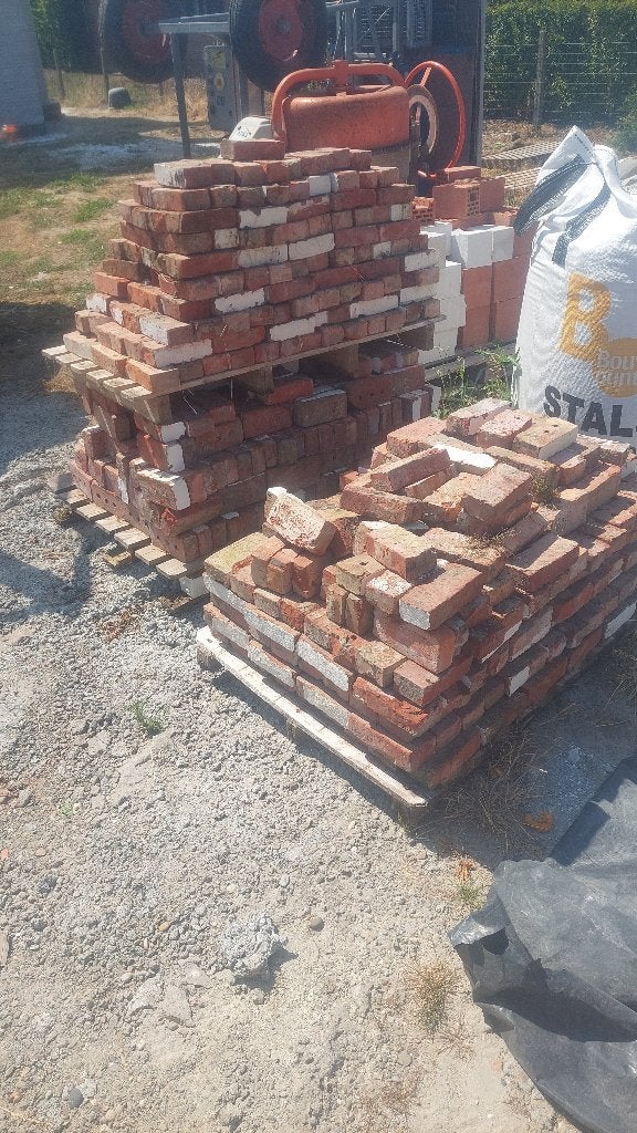 Oude gevelsteen, Doe-het-zelf en Bouw, Ophalen, Gebruikt, Bakstenen
