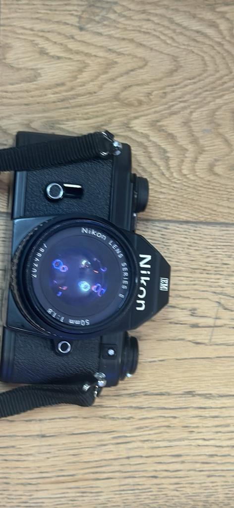 Nikom em + e50mm 1:1.8. 30€, Audio, Tv en Foto, Ophalen, Gebruikt, Nikon
