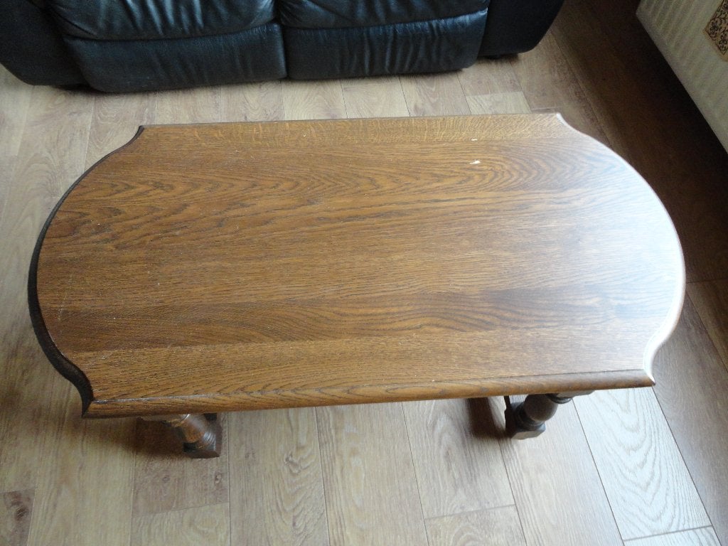 salontafel, Maison & Meubles, Tables | Tables de salon, Enlèvement, Utilisé, Rectangulaire, Chêne