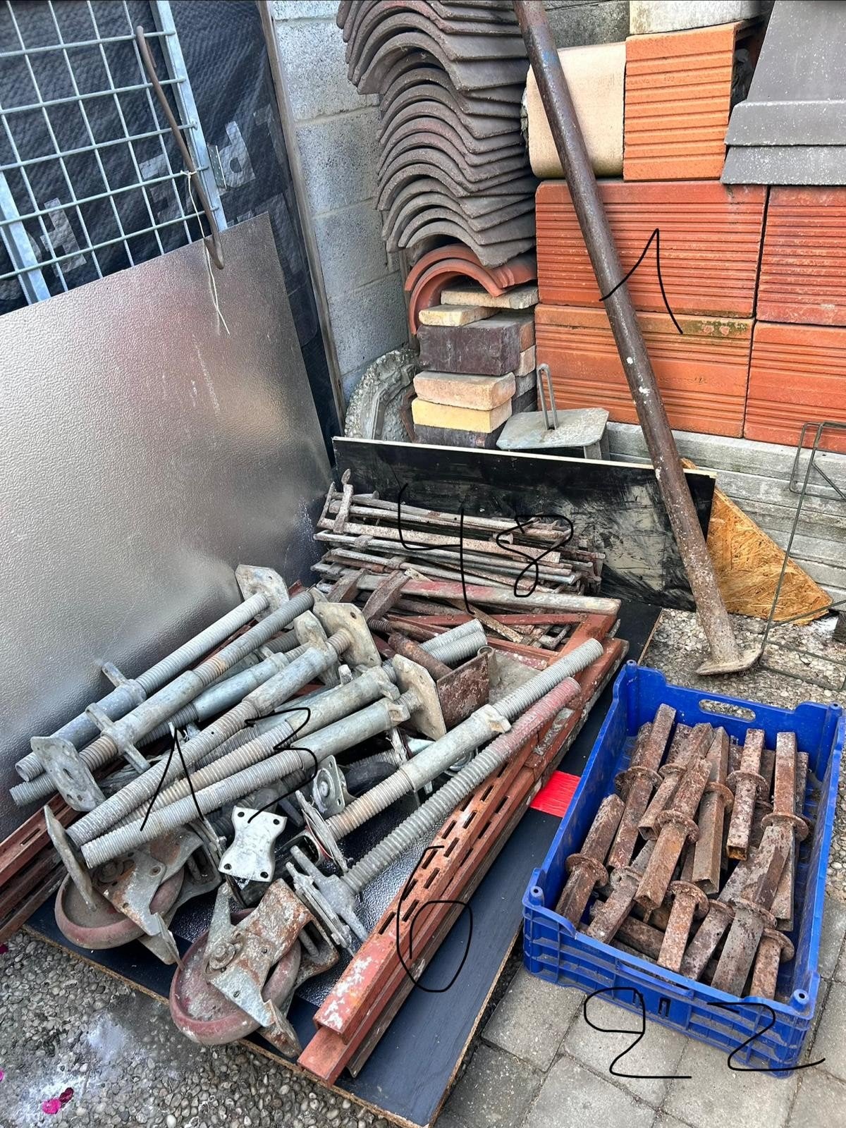 Allerlei bouwmateriaal, Doe-het-zelf en Bouw, Ophalen, Gebruikt