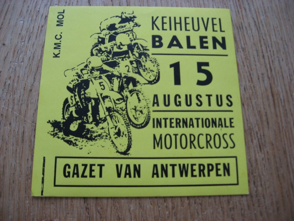 Sticker KMC Mol Motorcross Keiheuvel Balen 10 x 10 cm, Enlèvement ou Envoi, Neuf, Sport