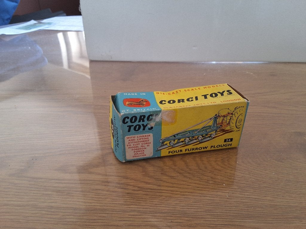 charrue agricole Corgi-Toys 56, Enlèvement ou Envoi, Utilisé, Tracteur et Agriculture, Corgi