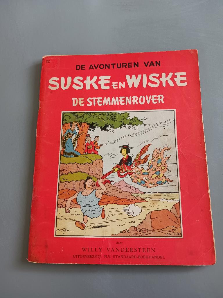 Suske en Wiske, 30, de Stemmenrover, 1ste druk, goede staat, Boeken, Stripverhalen, Eén stripboek, Ophalen of Verzenden, Gelezen