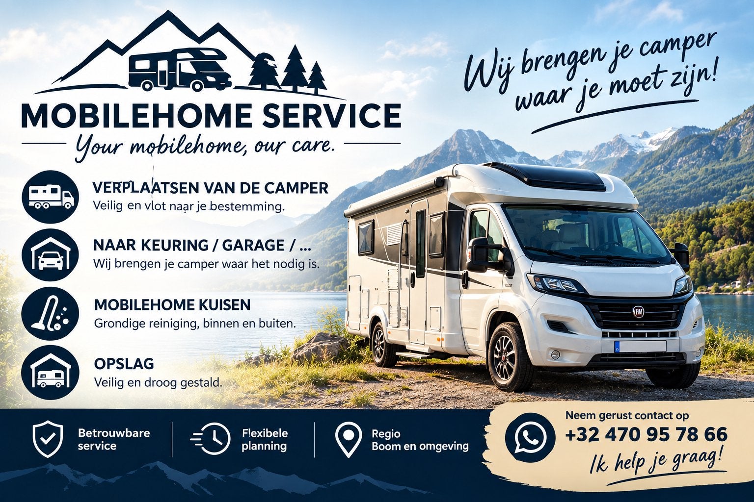 Camper transport, carwash, keuring,…, Diensten en Vakmensen, Koeriersdiensten
