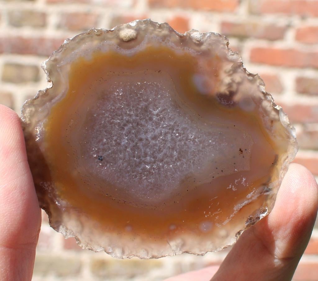 AGAAT uit MINAS GERAIS in BRAZILIE, Ophalen of Verzenden, Mineraal