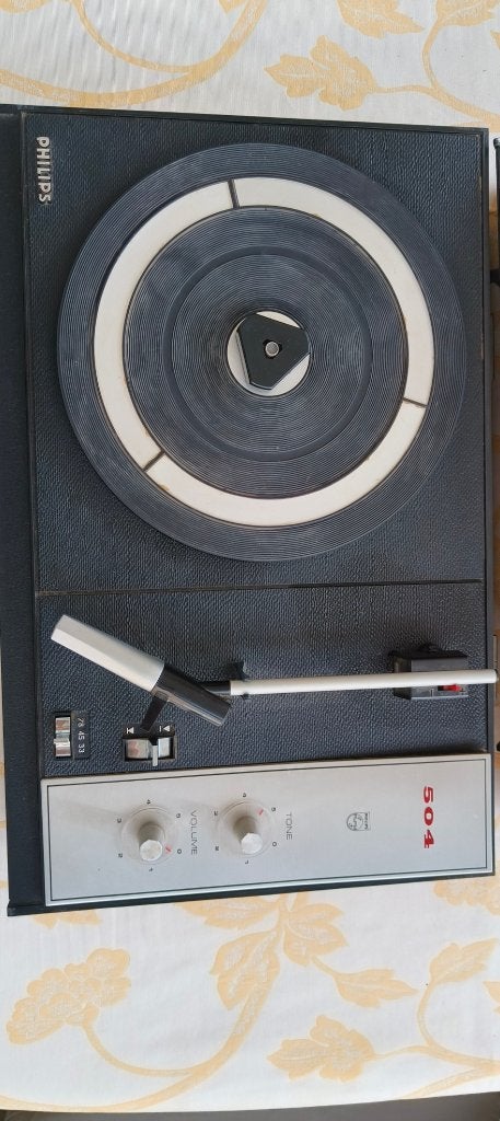 Vintage platenspeler, Audio, Tv en Foto, Platenspelers, Ophalen, Gebruikt, Platenspeler, Philips