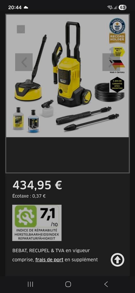 Kärcher K5 FJ Home NEUF emballé – 299€ URGENT

Kärcher K5 FJ, Tuin en Terras, Hogedrukreinigers