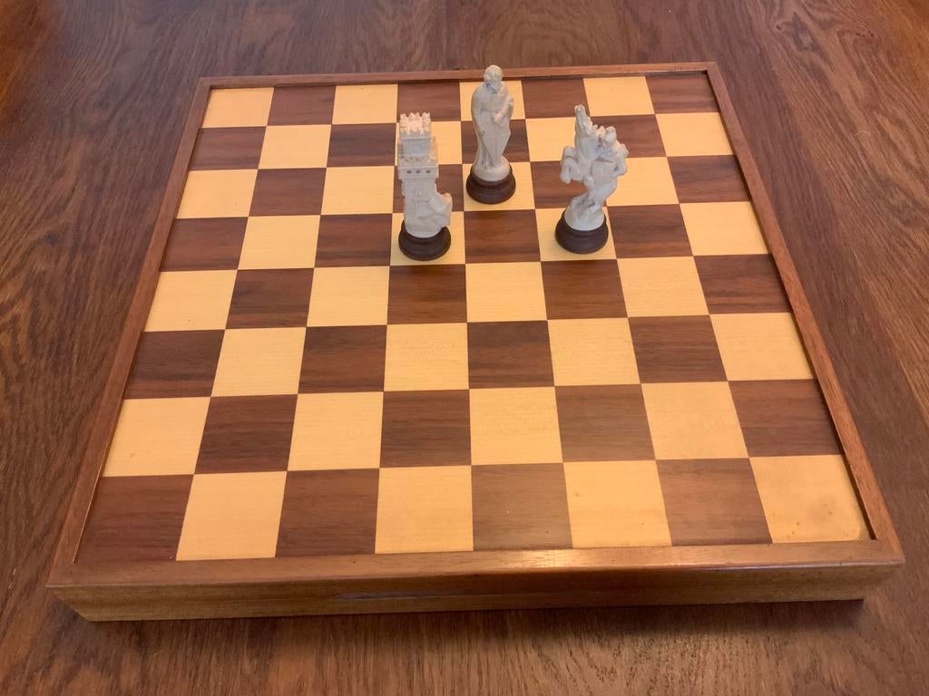 Vintage schaakbord, Ophalen, Zo goed als nieuw