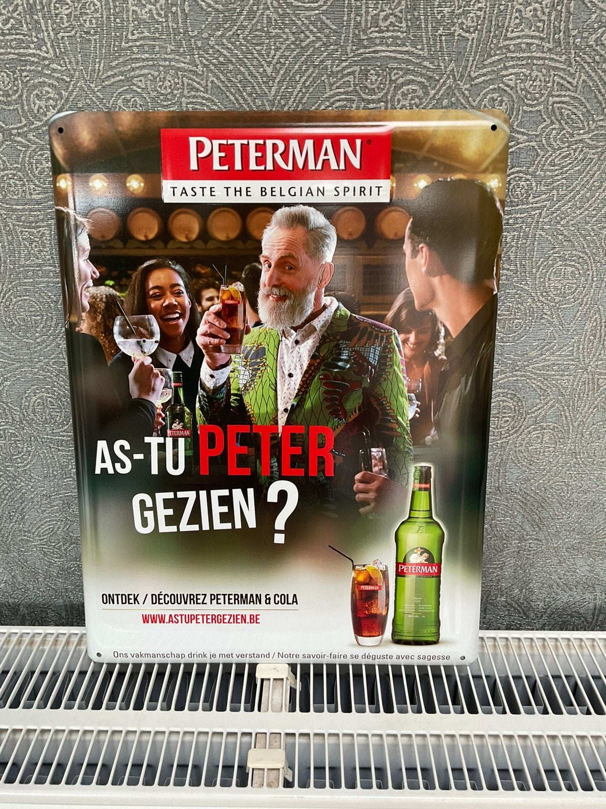 Peterman reclame, Ophalen, Nieuw, Reclamebord