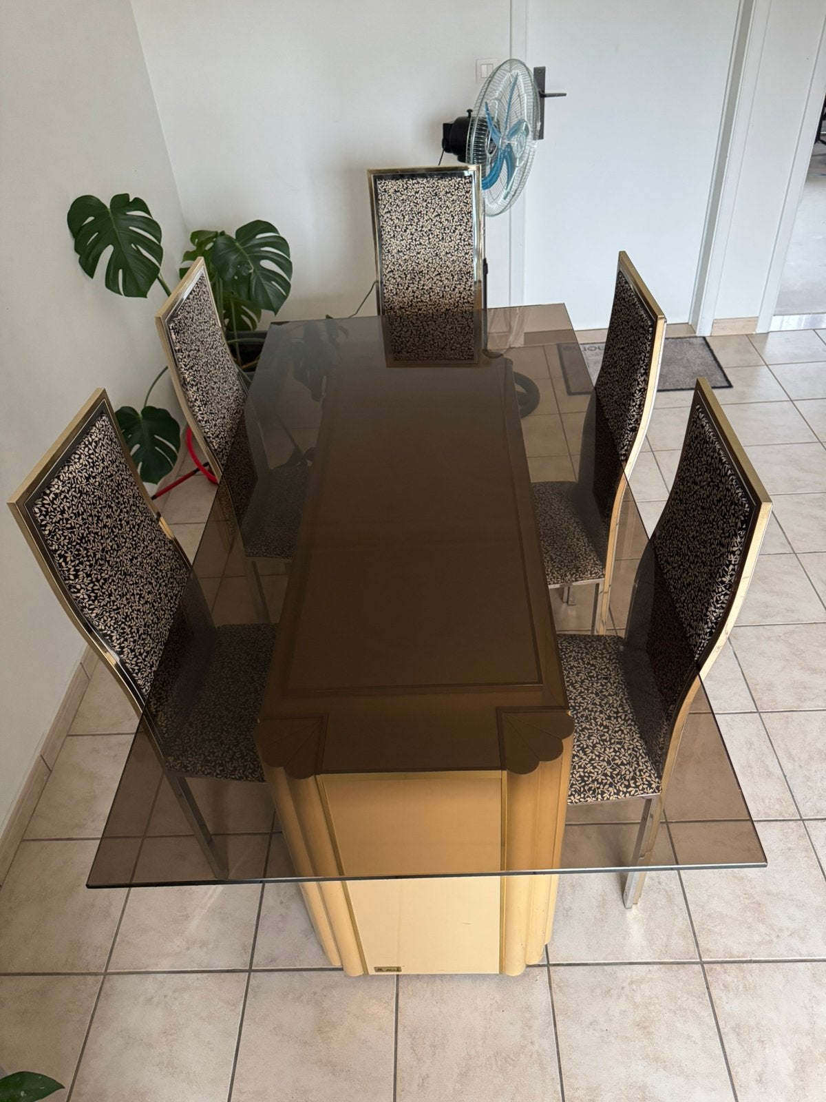 Eettafel met stoelen, Huis en Inrichting, Vijf personen of meer, 150 tot 200 cm, Rechthoekig, 50 tot 100 cm