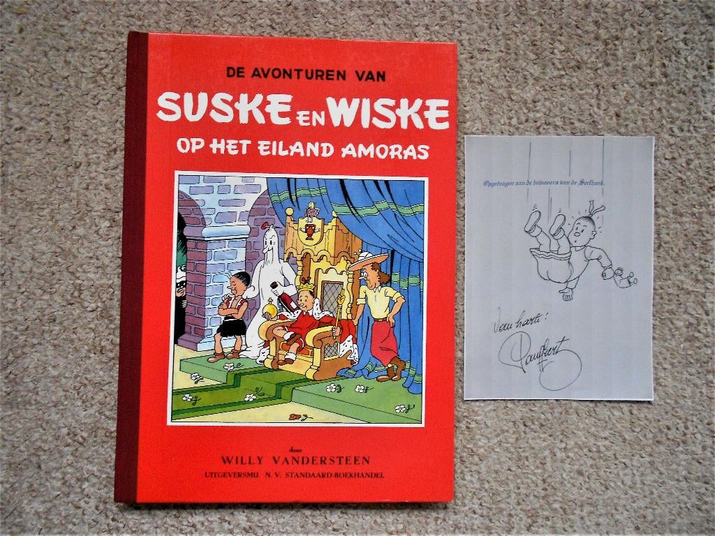 Suske en Wiske – Op het eiland Amoras – Dirk Vermeirre 1985, Willy Vandersteen, Eén stripboek, Nieuw, Ophalen of Verzenden