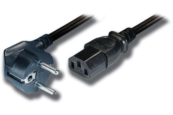 *NIEUW* Stroomkabel - Euro plug SCHUKO naar C13 - 1.8m Zwart