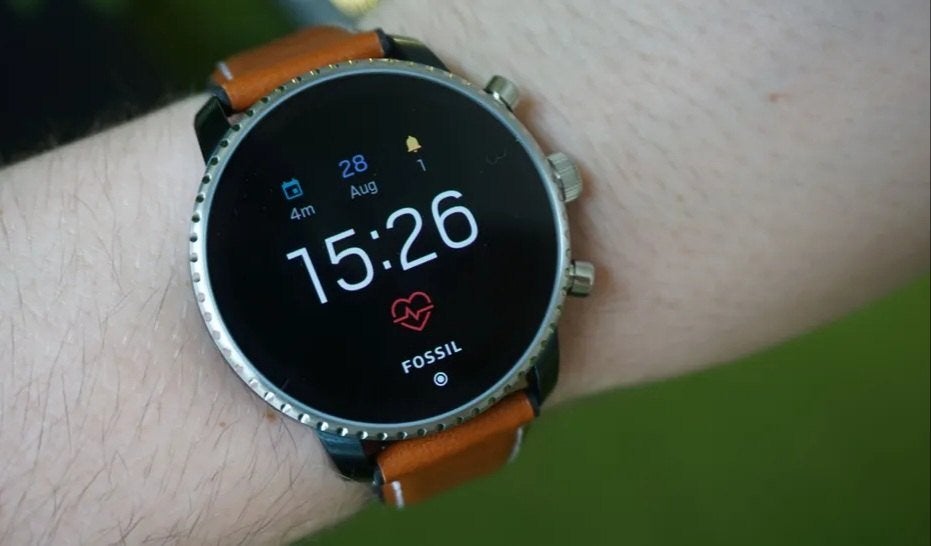 Montre connecter Fossil Q Explorist HR 1250, Bijoux, Sacs & Beauté, Gris, Enlèvement ou Envoi, Fossil, Utilisé