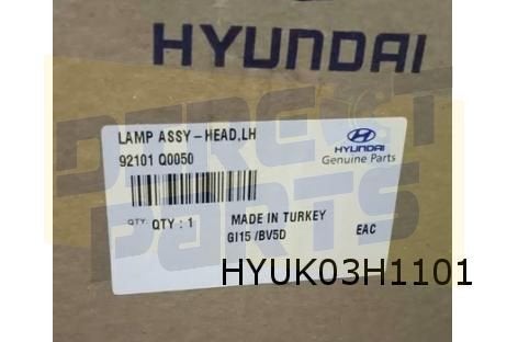 Hyundai i20 (11/20-) koplamp Links (halogeen / LED DRL) Orig, Auto-onderdelen, -, Verzenden, -, Nieuw