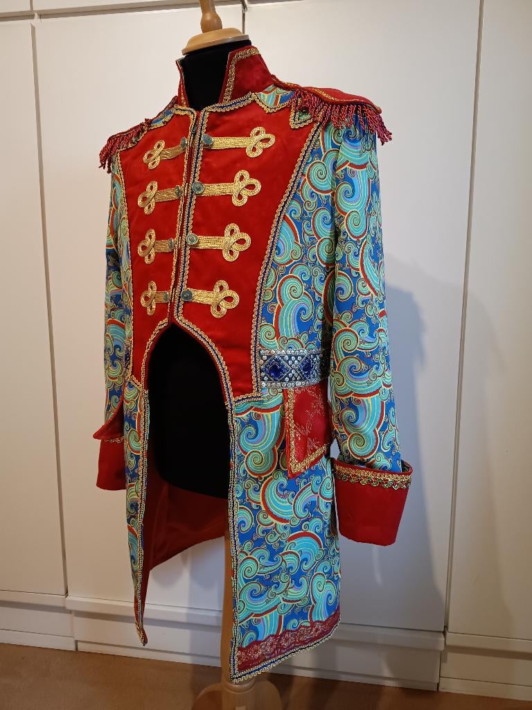 Heren carnavalsjas maat L nieuw handgemaakt, Ophalen of Verzenden, Nieuw, Maat 52/54 (L), Kleding