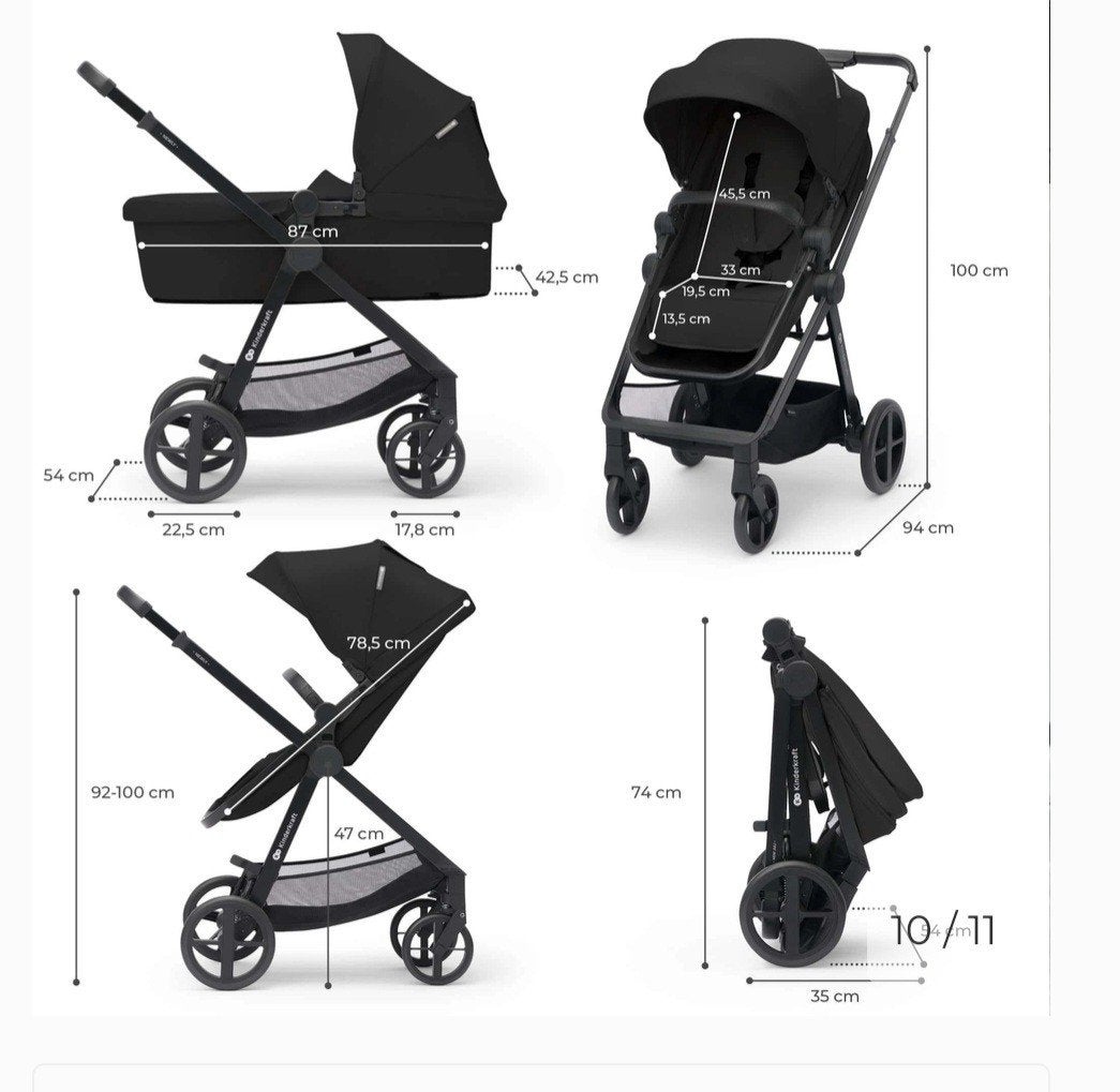 Pousette kinderkraft 3 en 1, Enlèvement, Poussette