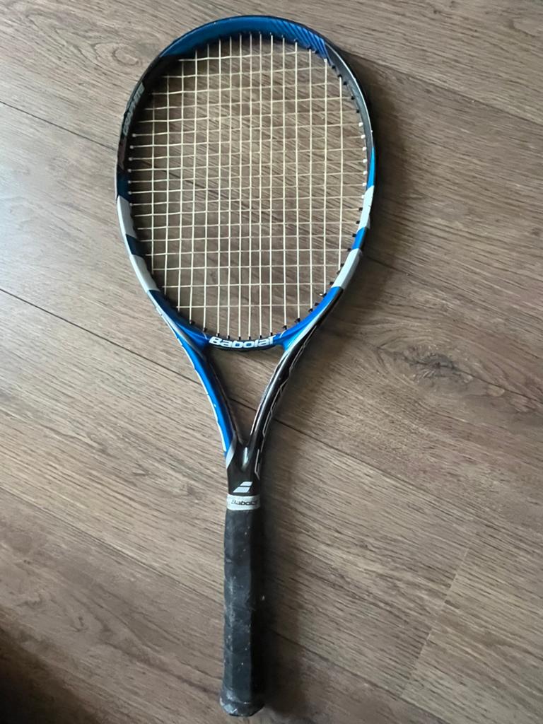 Tennisracket Babolat full graphite, Sport en Fitness, Tennis, Ophalen, Zo goed als nieuw, Babolat