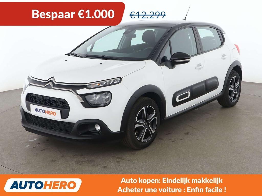 Citroën C3 1.2 PureTech Shine Pack (bj 2021), Auto's, Voorwielaandrijving, Stof, Gebruikt, Euro 6