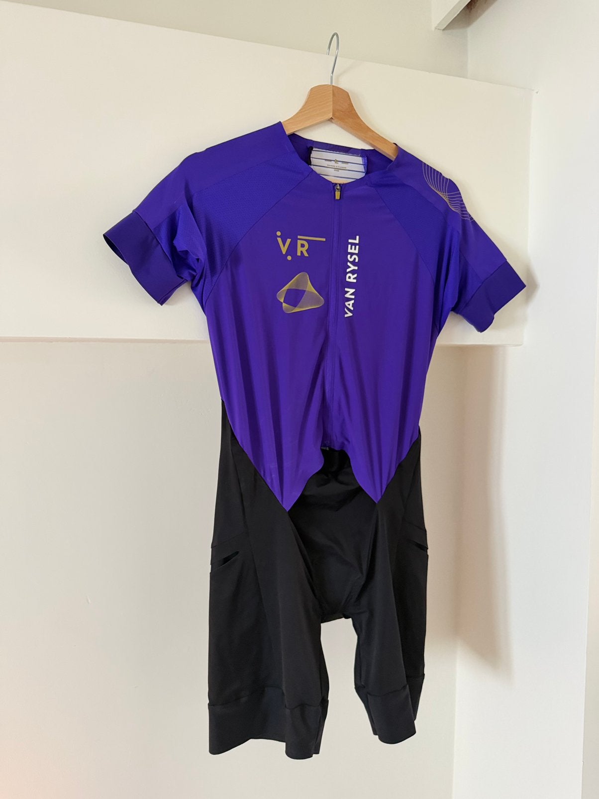 Trisuit Van Rysel - Maat L, Ophalen of Verzenden, Zo goed als nieuw, Maat 38/40 (M)