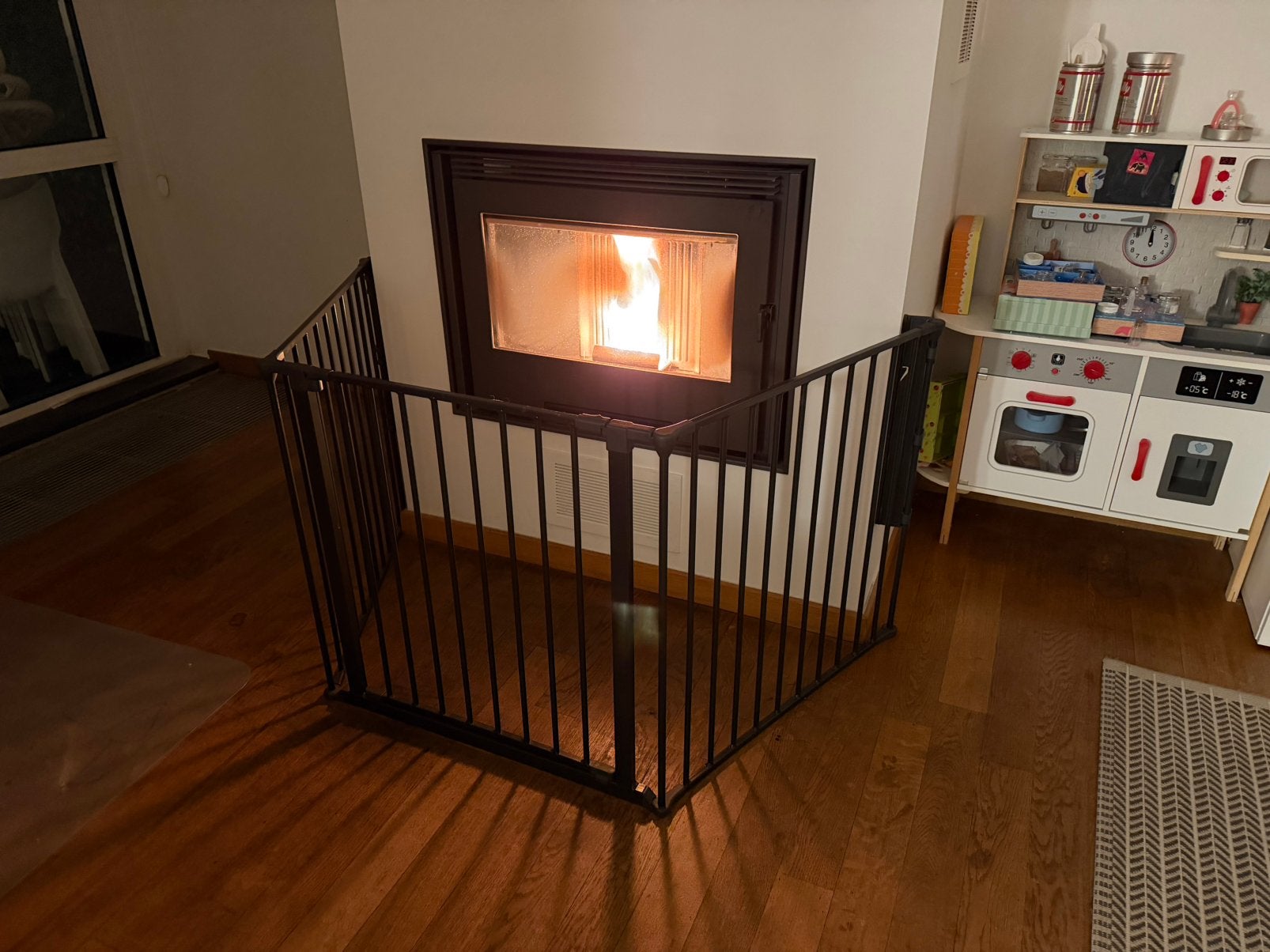 Veiligheidshekje voor kachel, Huis en Inrichting, Haarden, Ophalen, Gebruikt
