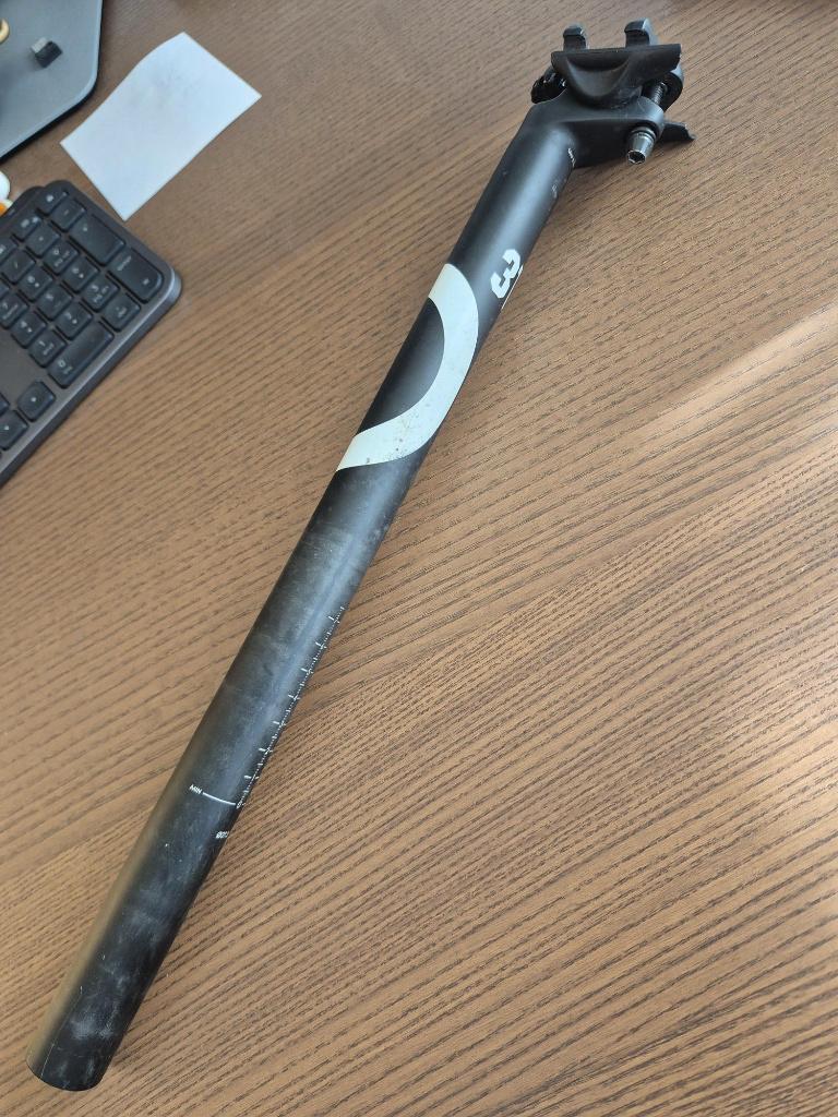 3T Stilo Pro zadelpen 27.2x400, Fietsen en Brommers, Fietsonderdelen, Ophalen of Verzenden