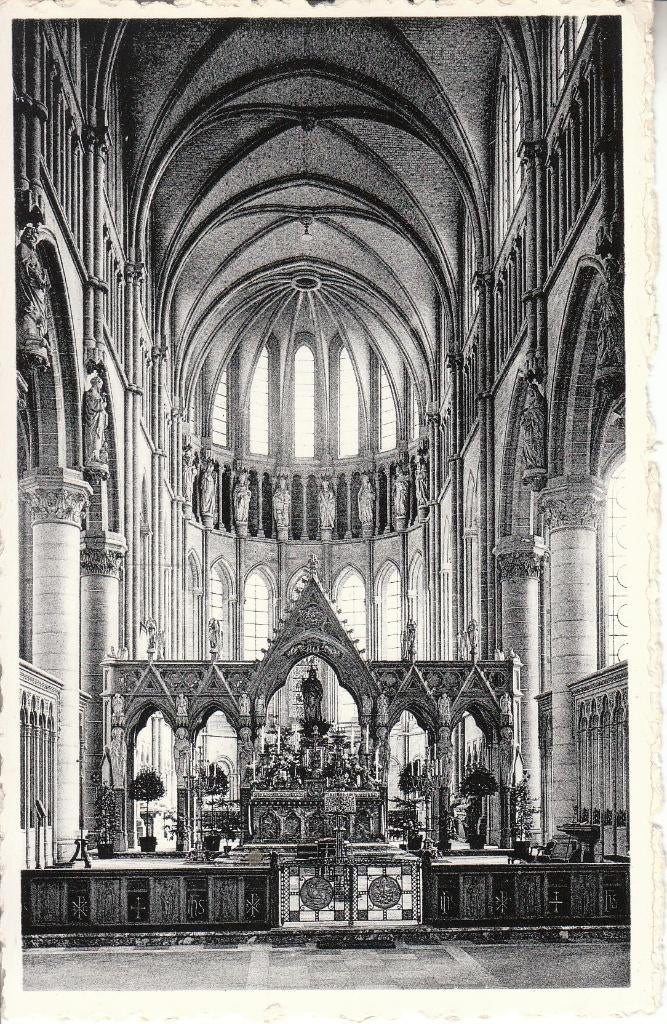 CP Ypres - intérieur de la cathédrale Saint-Martin, Collections, Cartes postales | Belgique, Non affranchie, Flandre Occidentale
