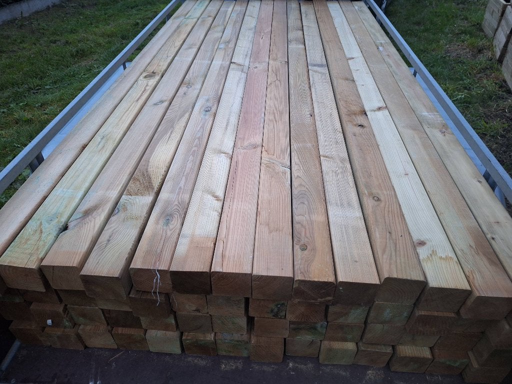 Geinpregneerde palen 2m40 x 8,8 x 8.8, Ophalen, Nieuw, 180 tot 250 cm, Palen