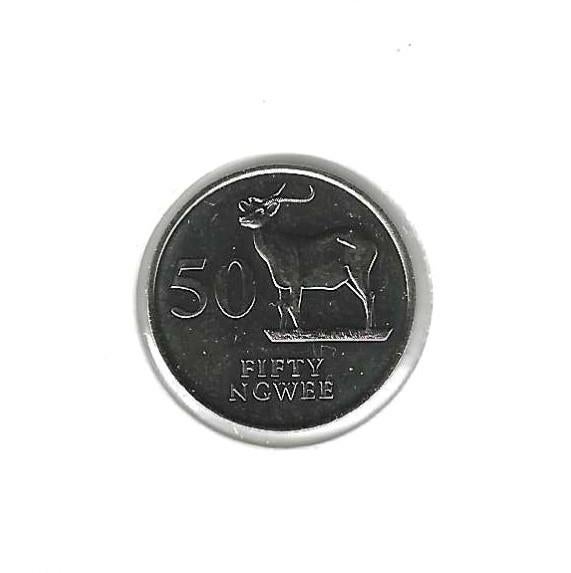 Zambia, 50 Ngwee 1992., Postzegels en Munten, Munten | Afrika, Ophalen of Verzenden, Zambia, Losse munt