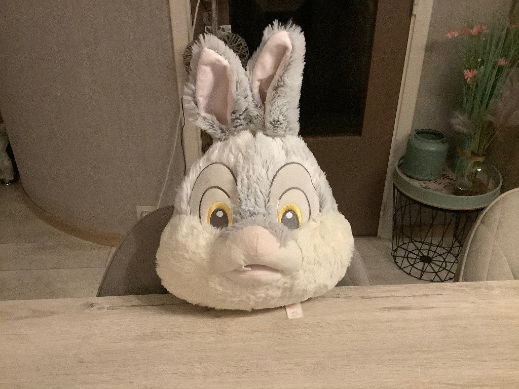 Tête en peluche Disney Bambi Stamper (37 cm), Disney, Lapin, Comme neuf, Moyen (20 à 80 cm)