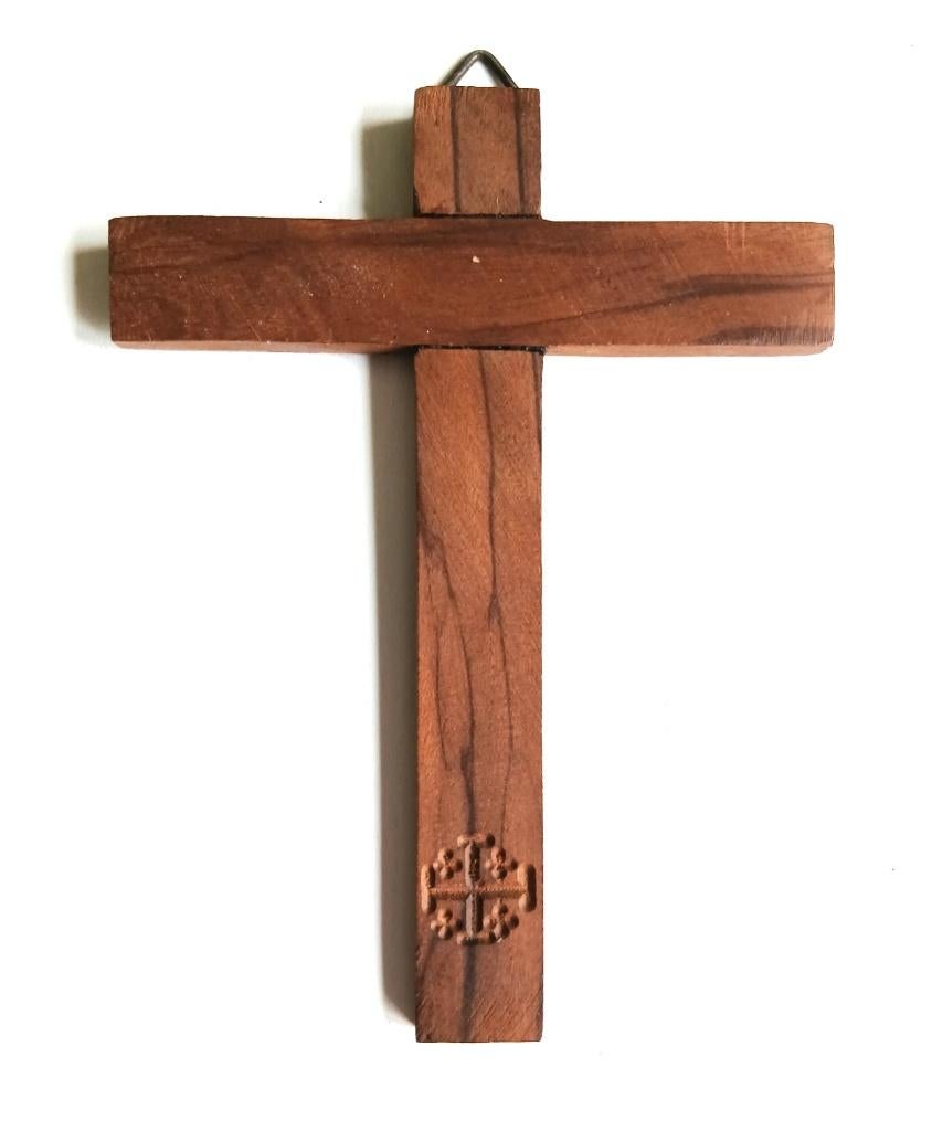 Croix en bois d'olivier de Jérusalem, Antiek en Kunst, Antiek | Religieuze voorwerpen, Ophalen