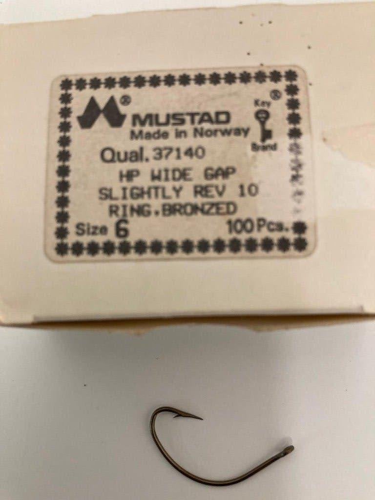 Mustad haken HP wide gap brons size 6  100stuks, Watersport en Boten, Ophalen of Verzenden, Nieuw, Overige typen