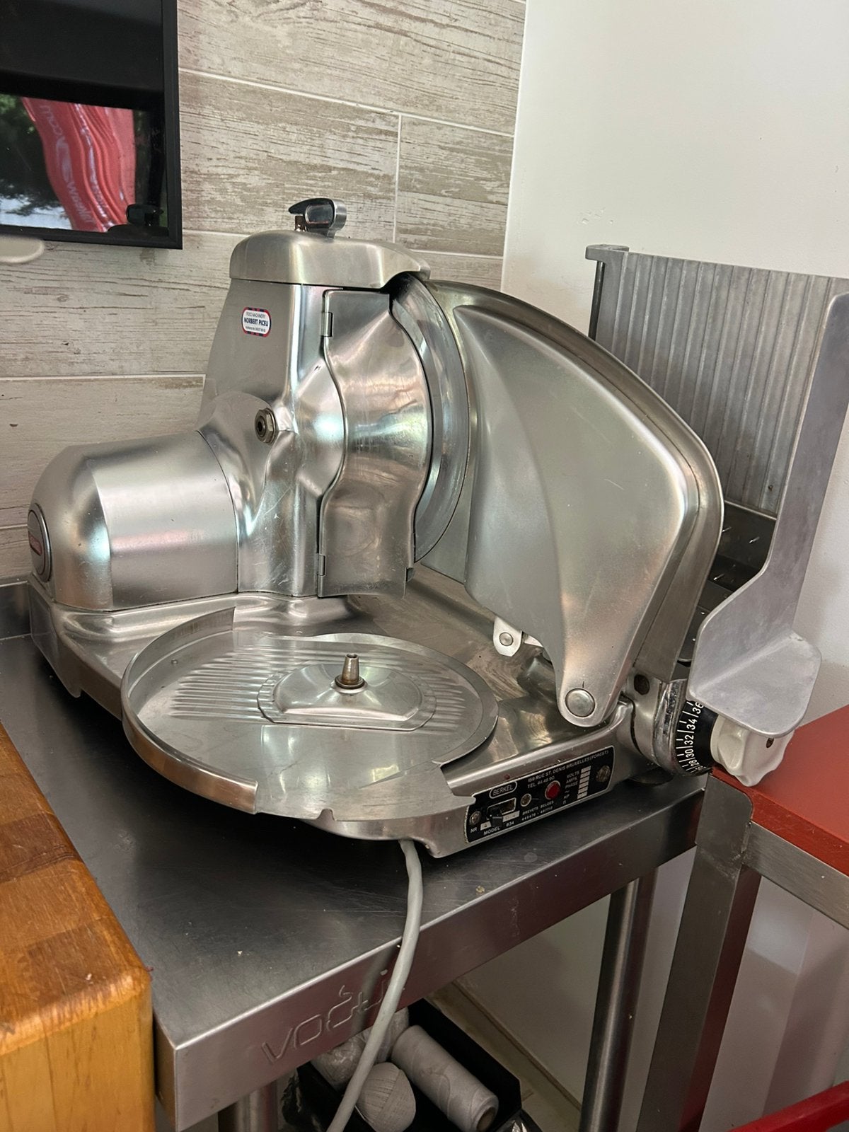 trancheuse professionnelle Berkel modèle 834., Articles professionnels, Enlèvement, Utilisé, Boulangerie et Boucherie