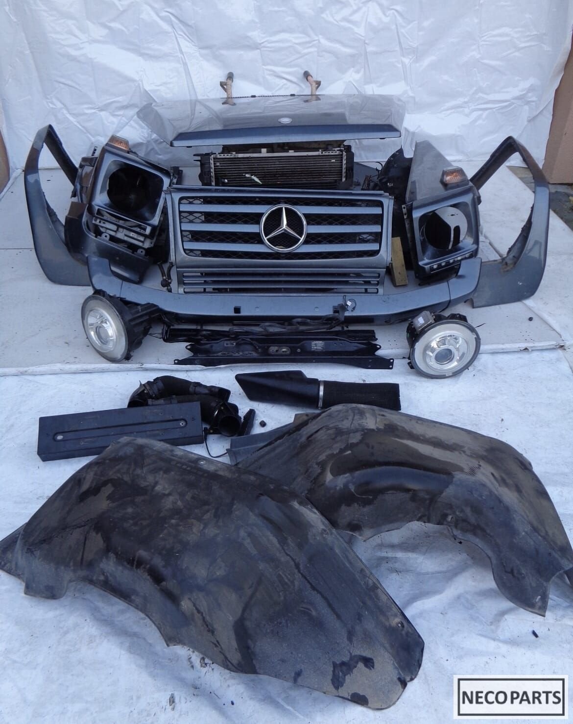 MERCEDES G KLASSE W463 FACELIFT 2010 COMPLEET VOORKOP BUMPER, Auto-onderdelen, Gebruikt, Ophalen of Verzenden, Achter, -
