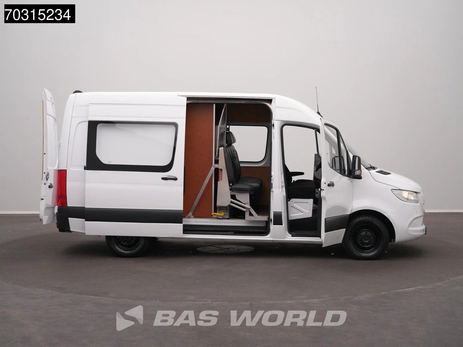 Mercedes Sprinter 314 CDI Automaat Dubbel Cabine L2H2 Airco, Autos, Achat, Euro 6, Entreprise, 7 places