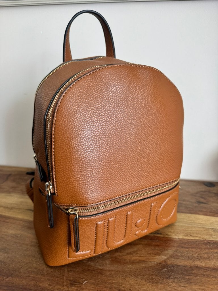 Liu Jo Backpack rugzak Logo Backpack Deer Bruine, Overige merken, 25 tot 40 cm, Nieuw, Ophalen of Verzenden